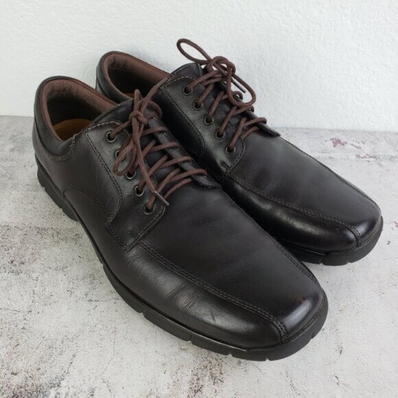 Cole Haan Nike Air Leather Shoes Men's Boots size 13M Dark Brown - Picture 1 of 12
